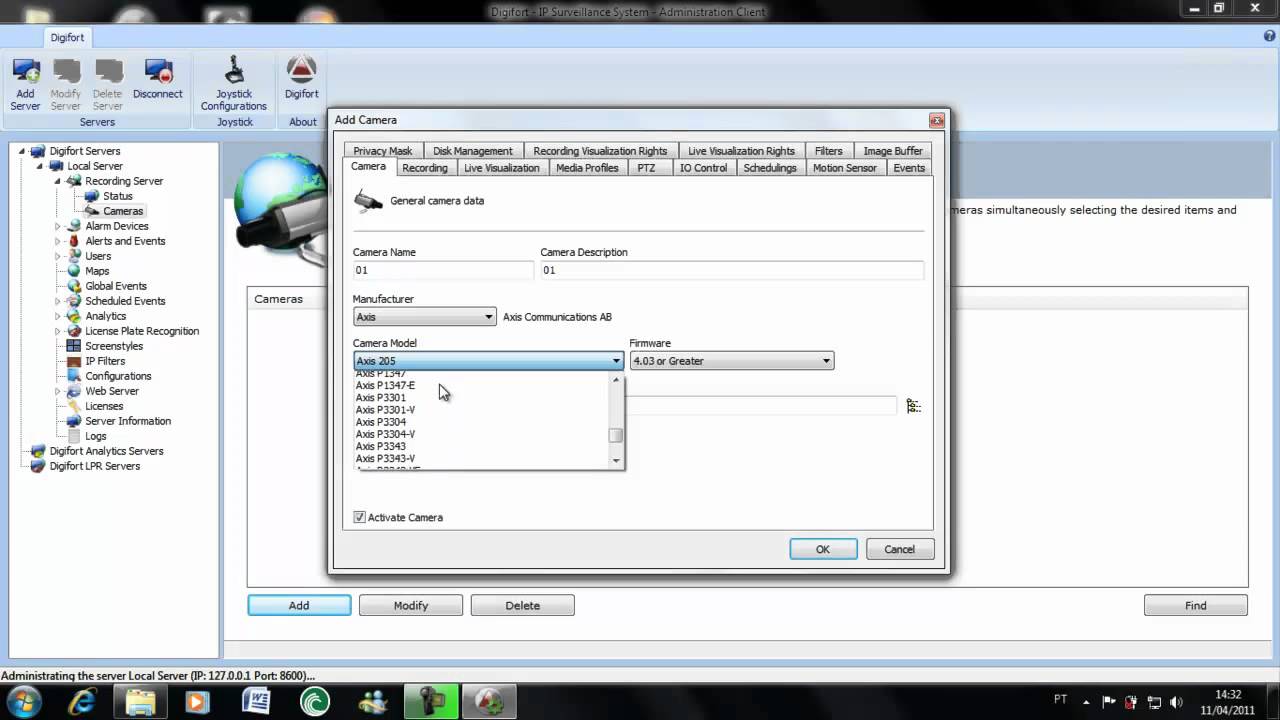 Learn How to add Cameras into your Digifort Server by the Conventional Method