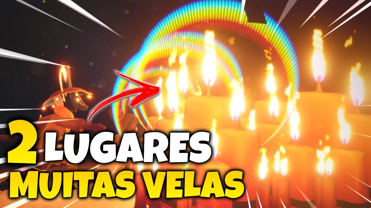 Como pegar muitas velas no sky filhos da luz| Em apenas 2 lugares _ Dicas para iniciantes #part2