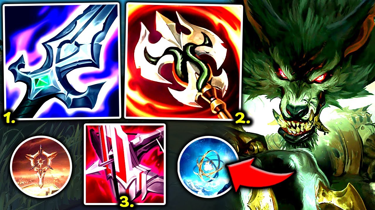 WARWICK TOP BUT 1 AUTO = FULL HEALTH (300% LIFESTEAL) - S14 Warwick TOP Gameplay Guide