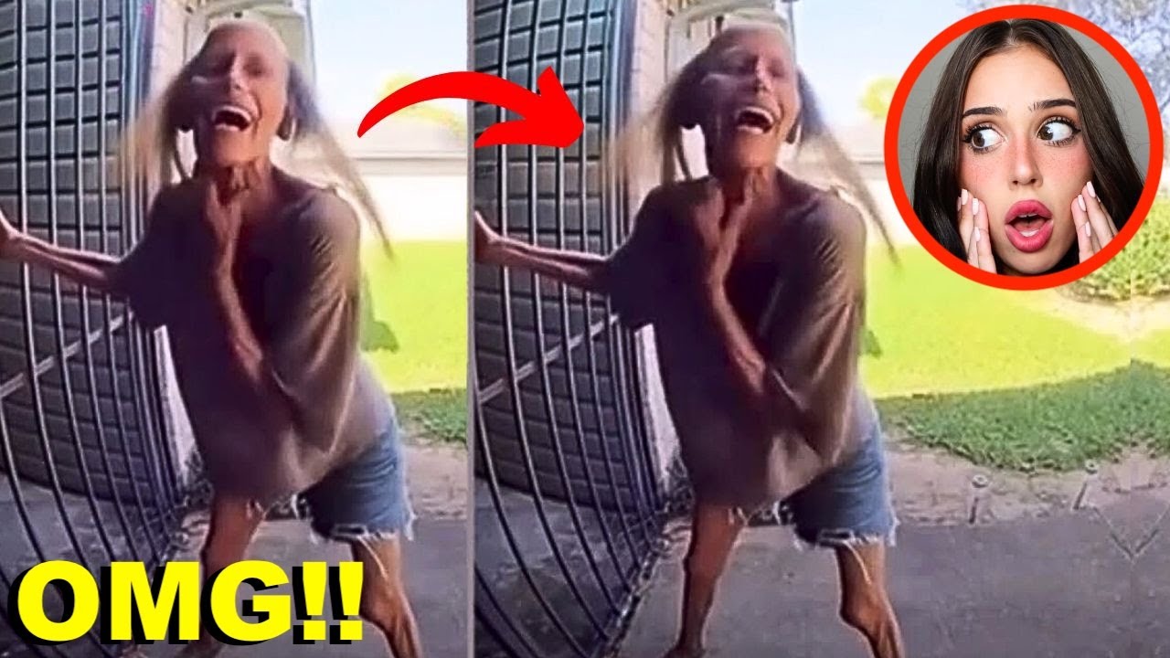 REAL Creepy Lady CAUGHT on CAMERA!! *scary footage*