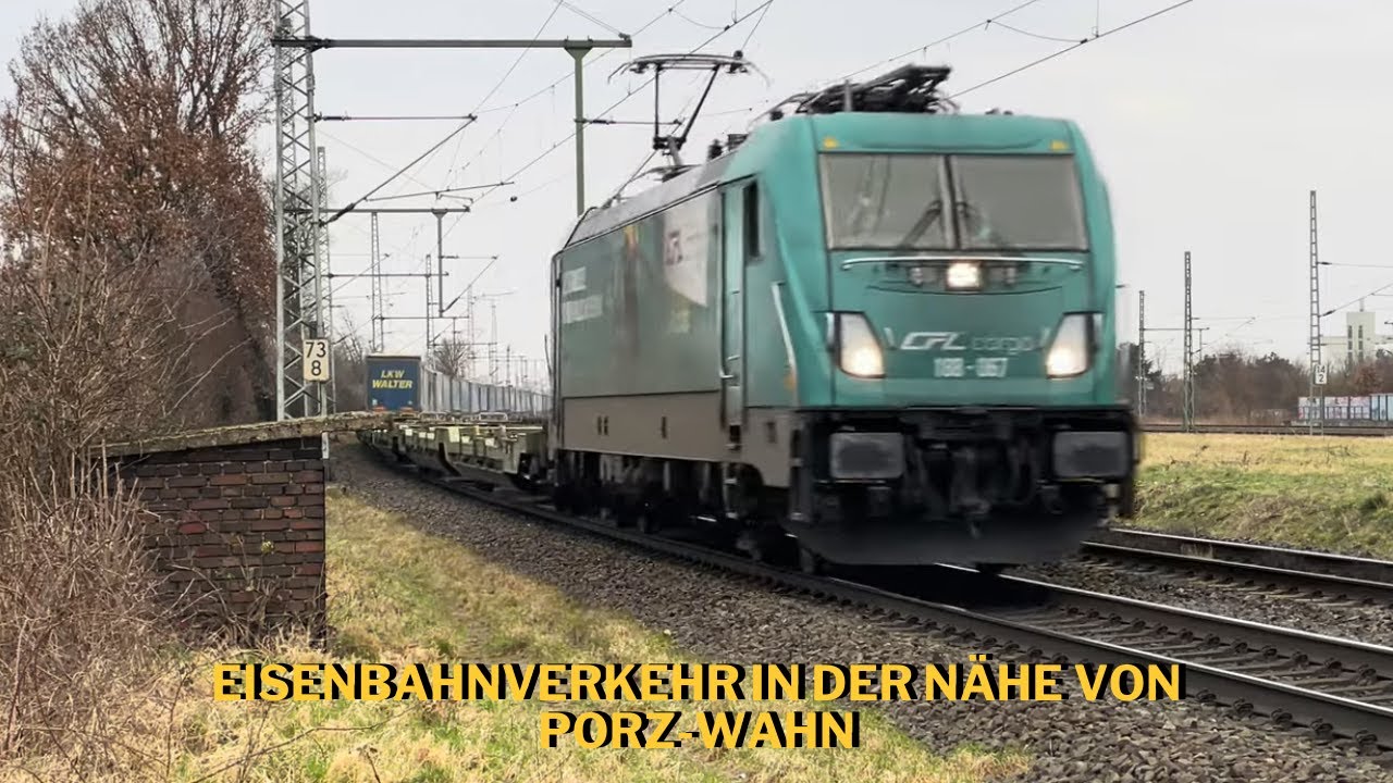 Rail traffic near Porz-Wahn
