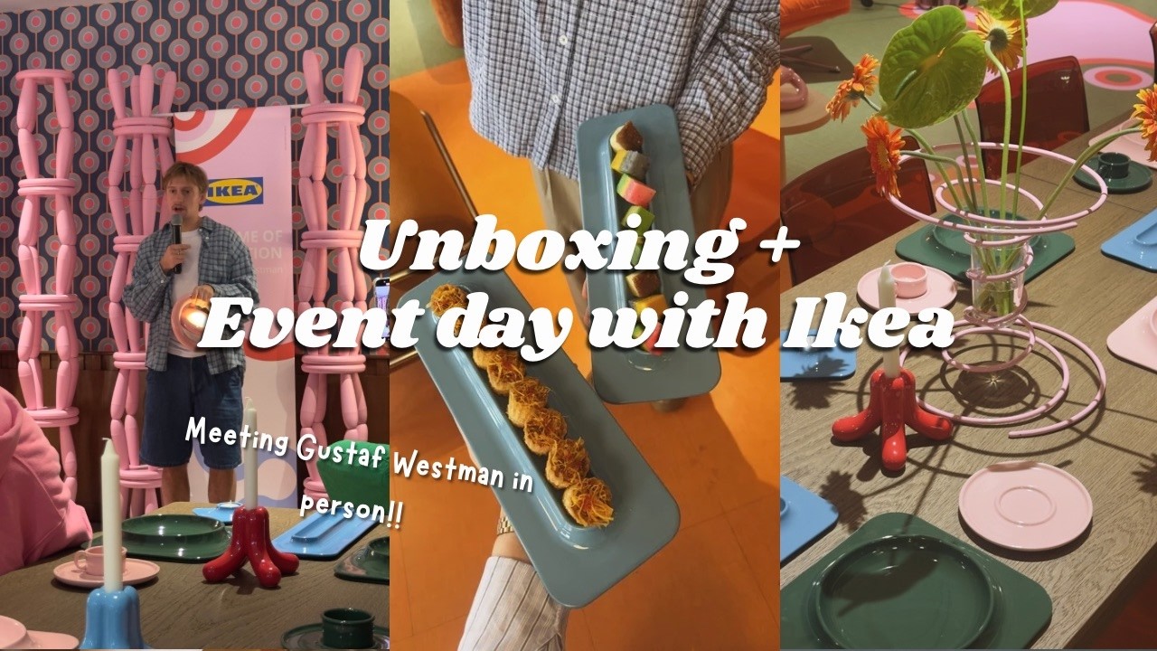 Meeting Gustaf Westman in person + IKEA launching event & unboxing my meatball plate 🤩