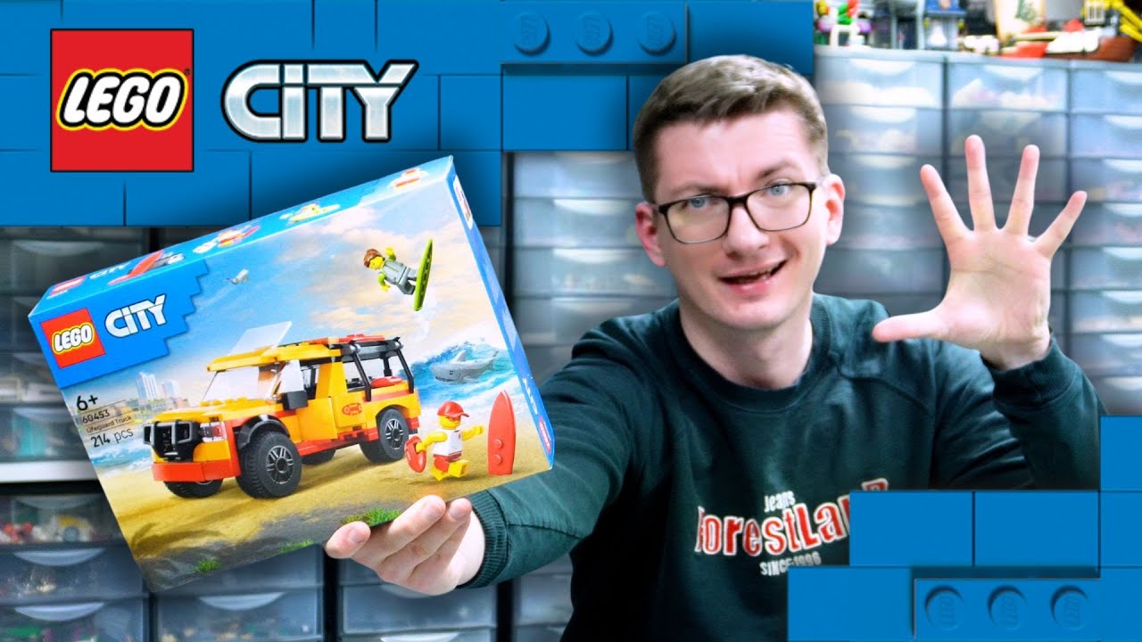 PLAŻOWA FURGONETKA i REKIN 🦈 LEGO CITY 60453 / RECENZJA