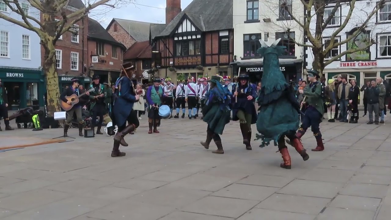 Cutlers Gate Dancing Twiglet at the Morris Tour of IVFDF in York March 2026