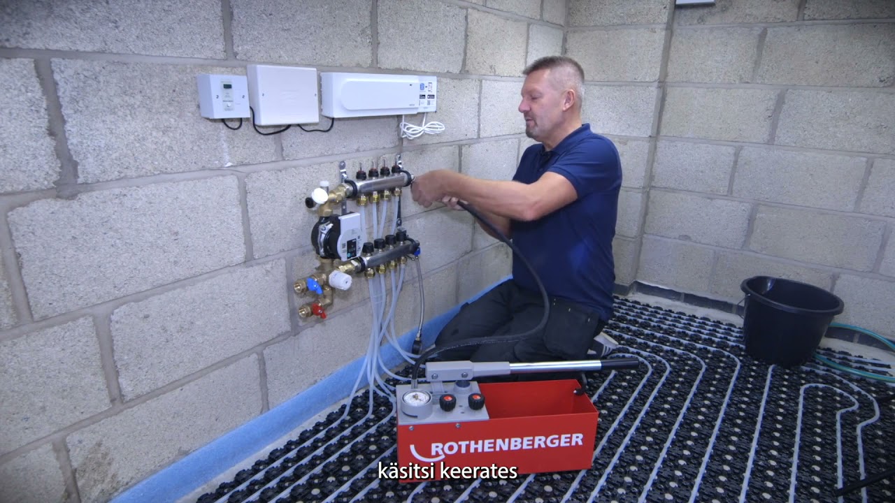 Uponor põrandakütte survetest