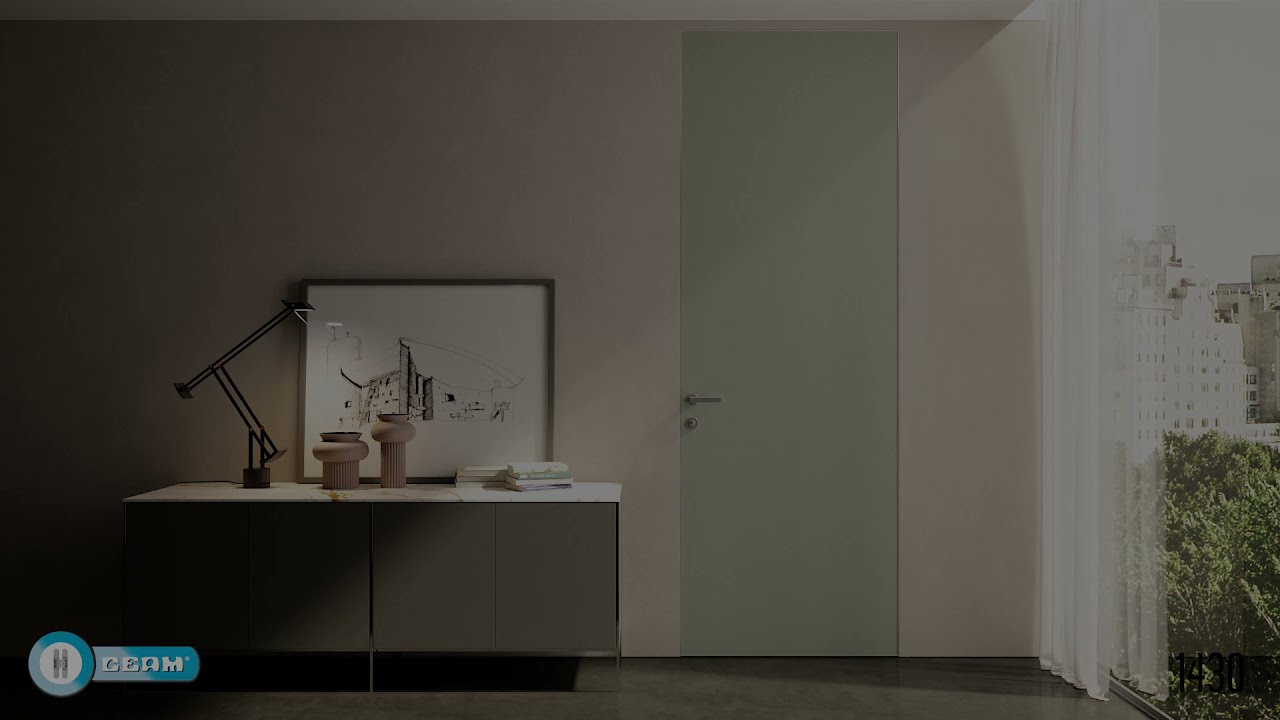Ceam 1430 smoothly working in a beautiful flush door