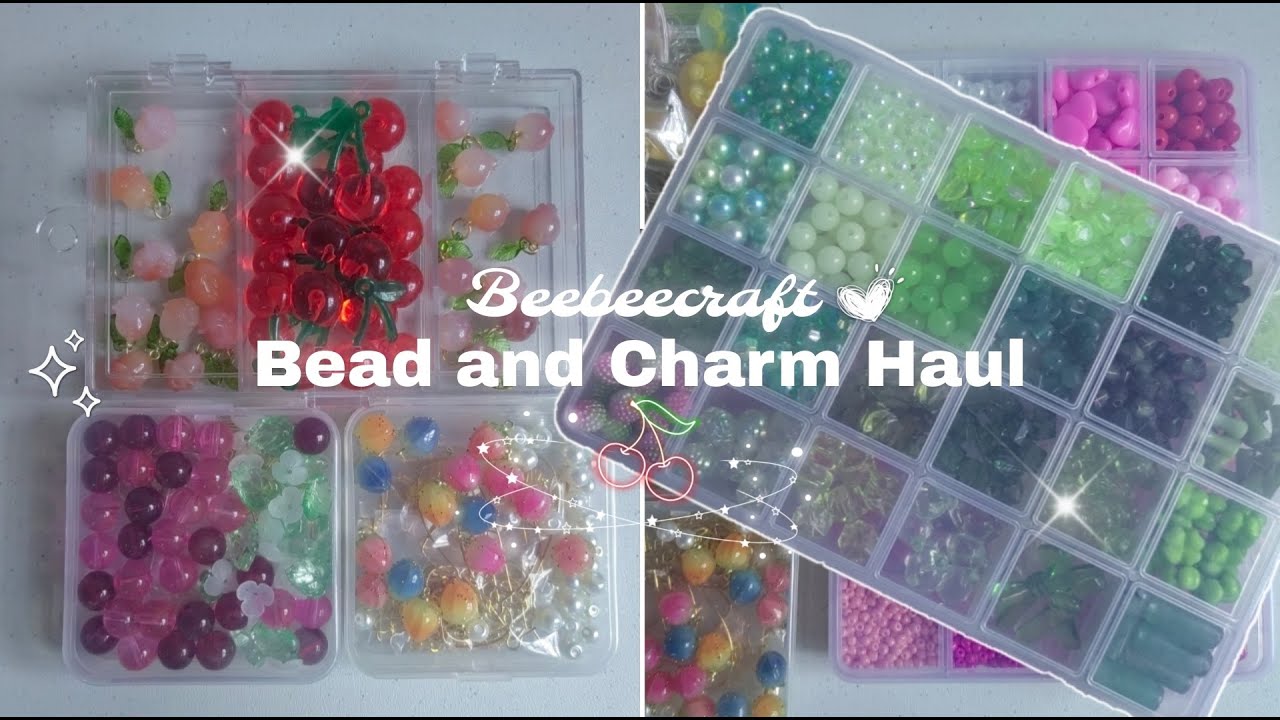 BEEBEECRAFT Beads and Charms Haul: Cute Fruit Charms 🍒 | Cozy & Chill Bead Haul ✨