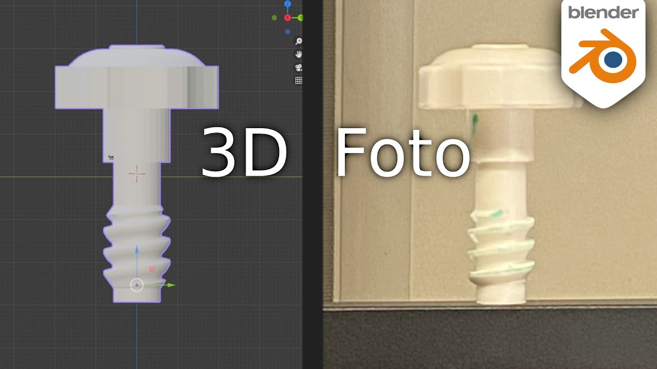 3D-Druck modellieren | Schraube | Blender 2.92 deutsch
