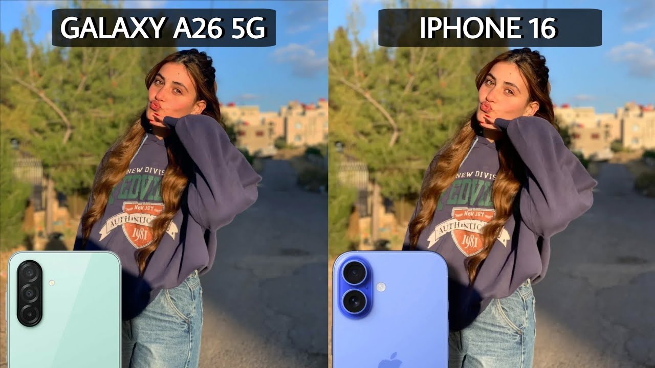 Сравнение камер Samsung Galaxy A26 5G и iPhone 16