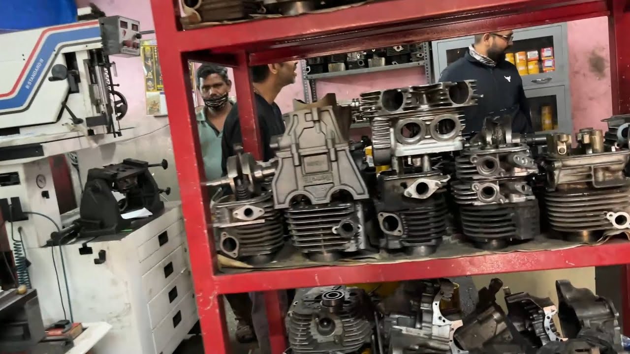 How REBORE of Royal Enfield Cylinder Block is done in Bangalore