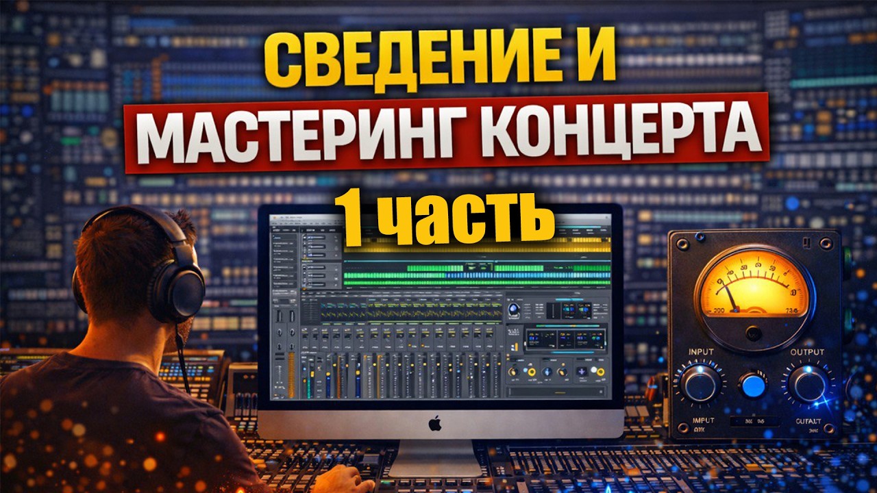 Сведение и мастеринг концерта.