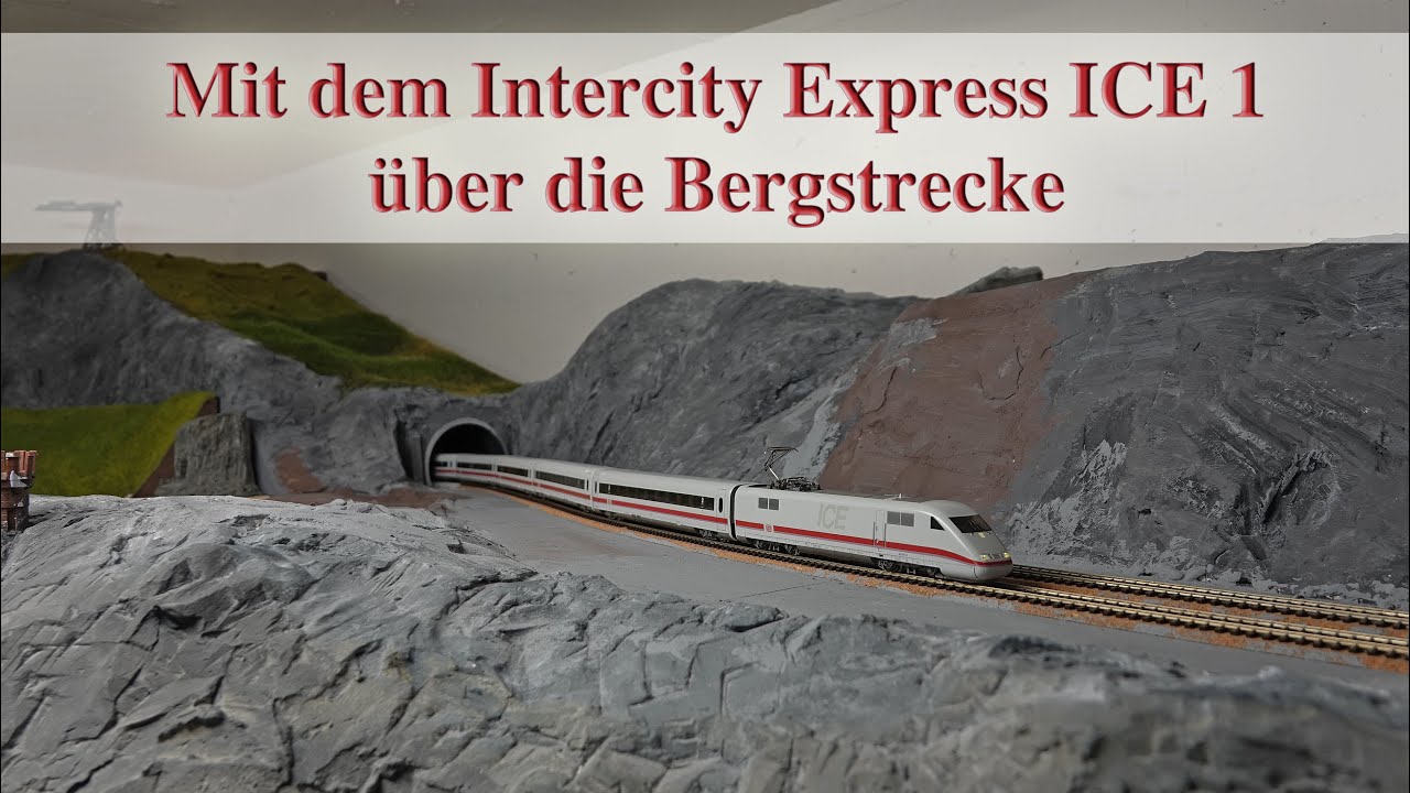 Trainaction mit dem Fleischmann ICE Intercity Express - 15-teiliger Zug im Stile der 1990er Jahre