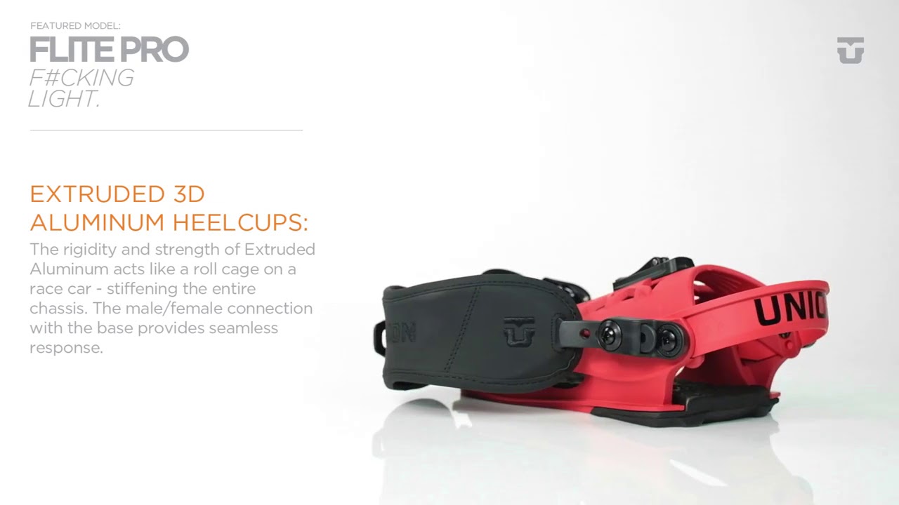 Union Flite Pro 2018 Snowboard Binding Product Video at Blue Tomato