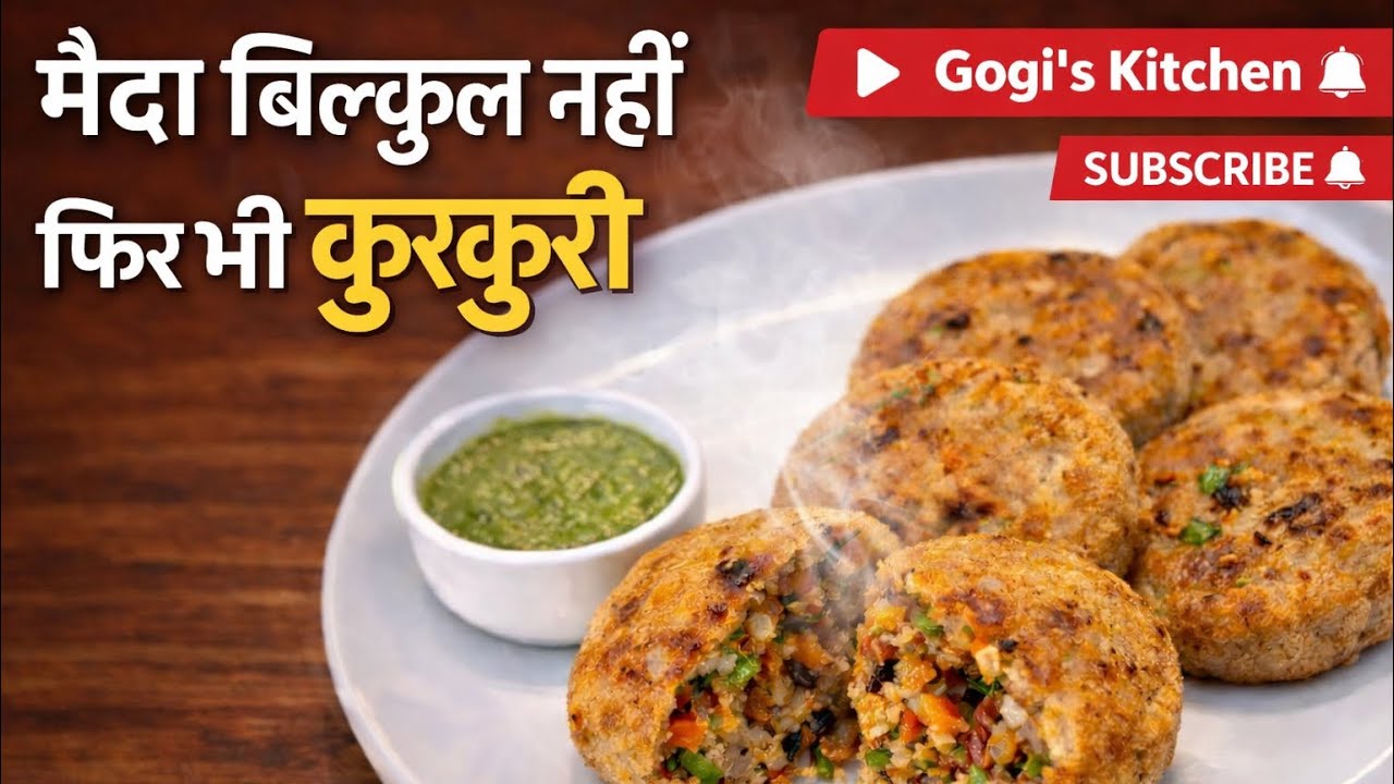 बिना मैदा इतनी कुरकुरी कैसे? हेल्दी वेज रोल टिक्की रेसिपी | Crispy Veg Roll Tikki | Gogi’s kitchen 