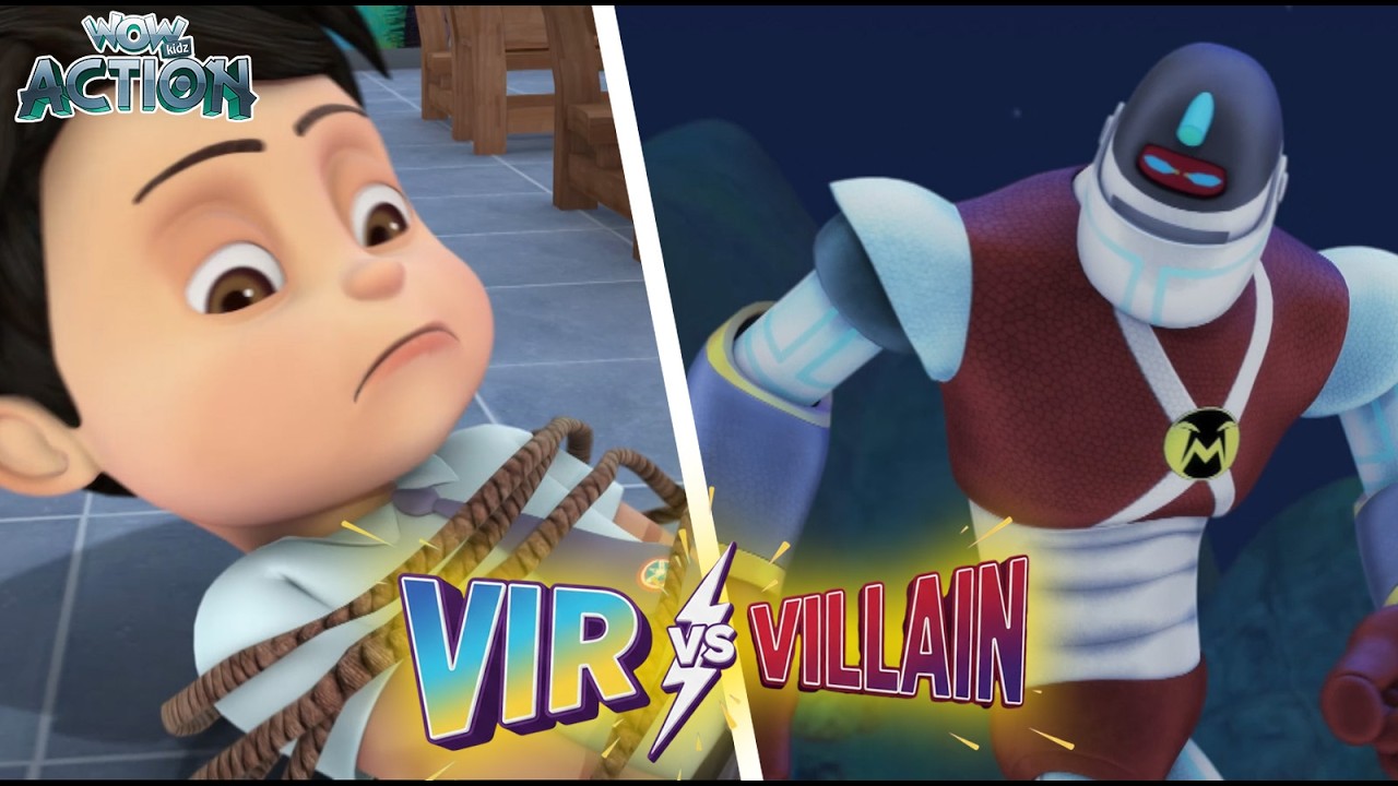 Vir The Robot Boy | Vir Ko Rassi Se Bandha | Vir Vs Villain Compilation🔥🤖| Wow Action
