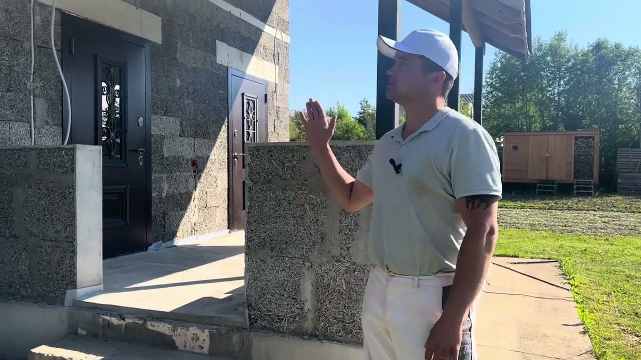 Дом из арболита,машинная штукатурка,можно или нет.