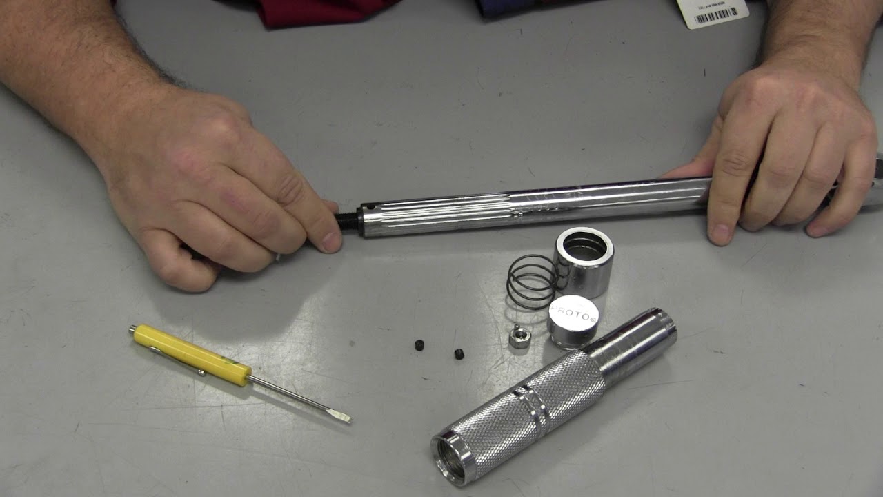 Démontage d'une clé dynamométrique