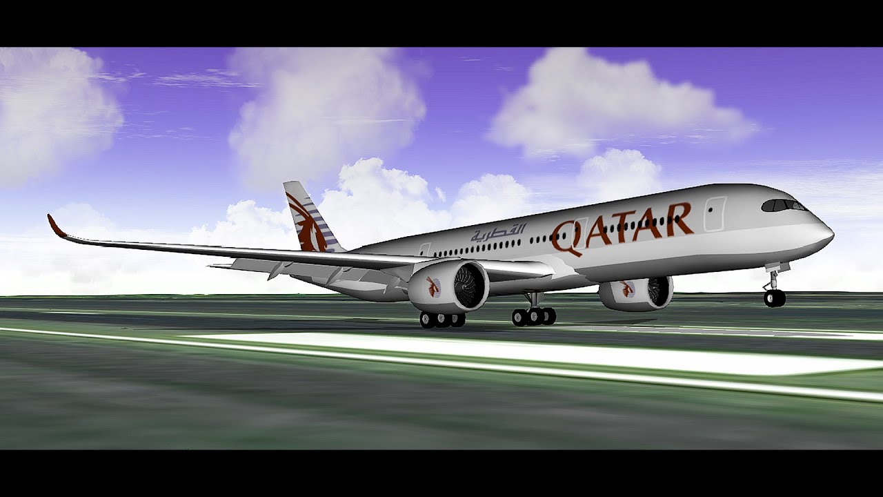 Doha (DOH) to London (LHR) in GeoFS Timelapse