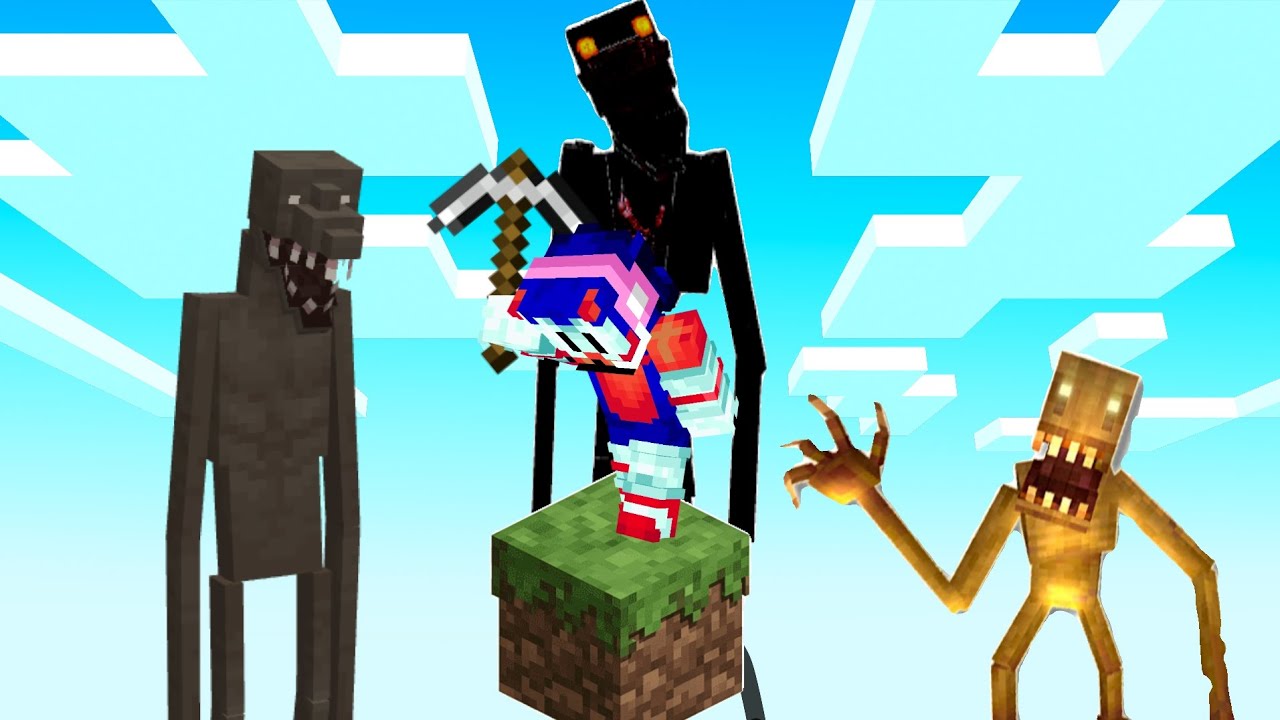 One block Horror Minecraft bedrock parte 1