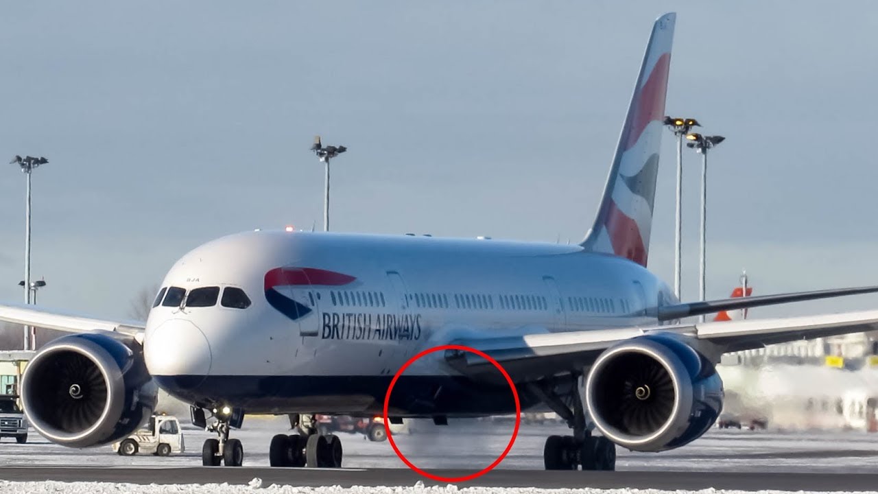 *Smoke Coming from Main Gear!* British Airways 787-8 (B788) departing from Montr&eacute;al-Trudeau (YUL)