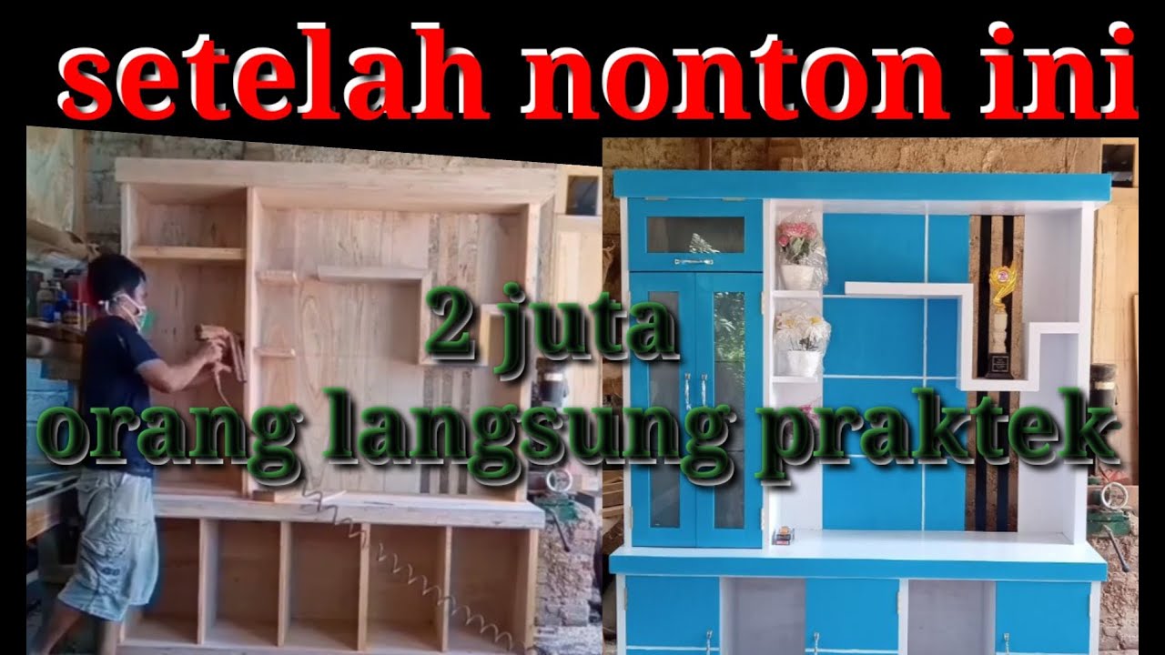 TV cabinet Minimalist kren ke kinian simpele