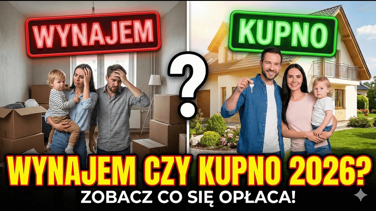 Wynajem czy kupno mieszkania w 2026 roku? [WYLICZENIE CO BARDZIEJ OPŁACALNE]