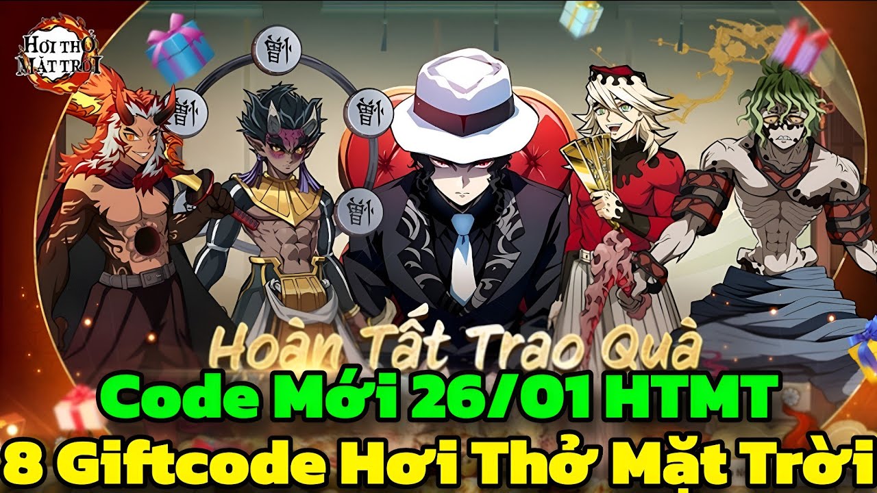 Hơi Thở Mặt Trời - 8 Giftcode Hơi Thở Mặt Trời & Code Mới 26/01 HTMT - Hơi Thở Mặt Trời Code