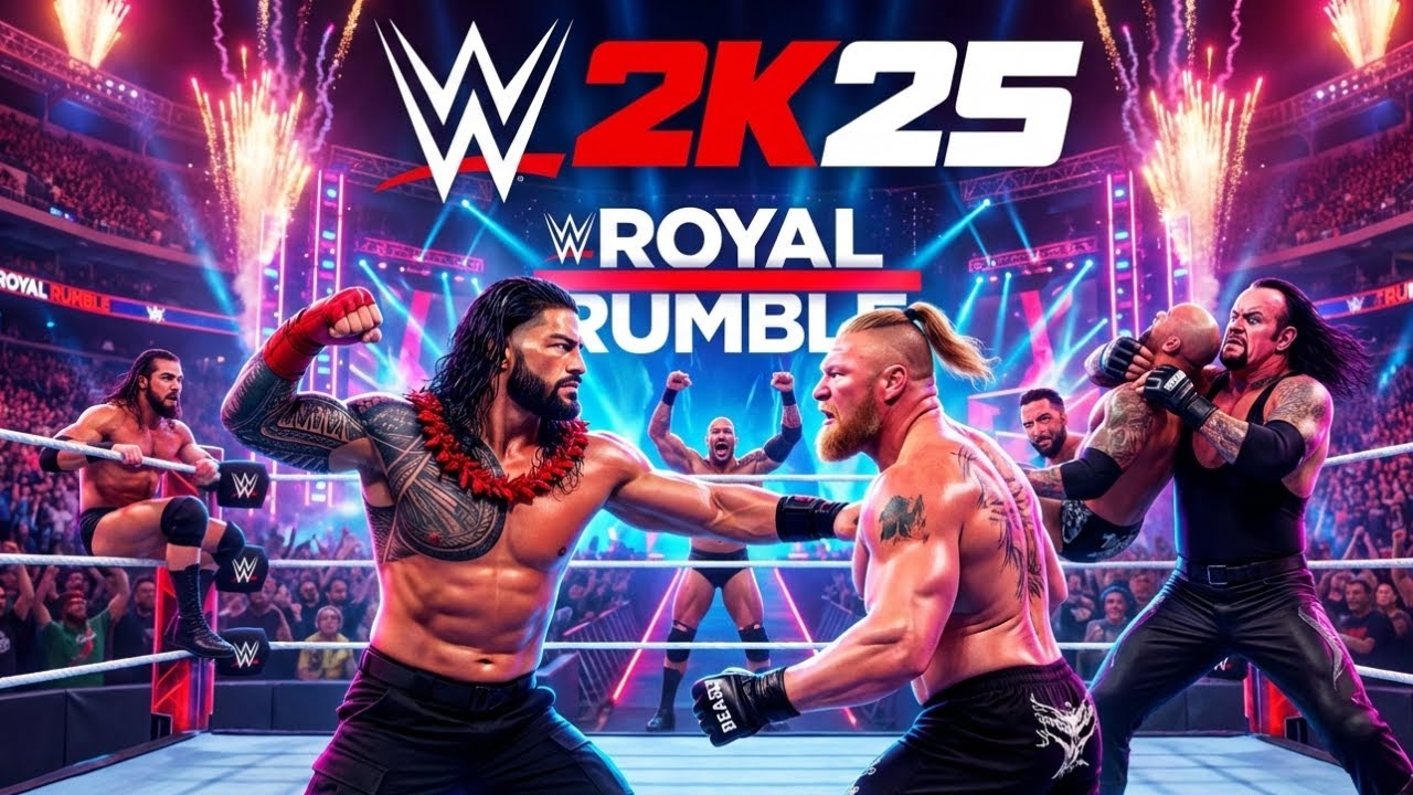 WWE 2K25 Gameplay: 30-Man Royal Rumble Match LIVE | All Finishers & Entrances