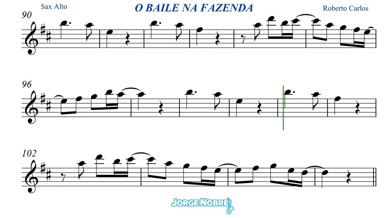 🎵🎷Sax Alto Cover Playback O Baile Na Fazenda de  Roberto Carlos