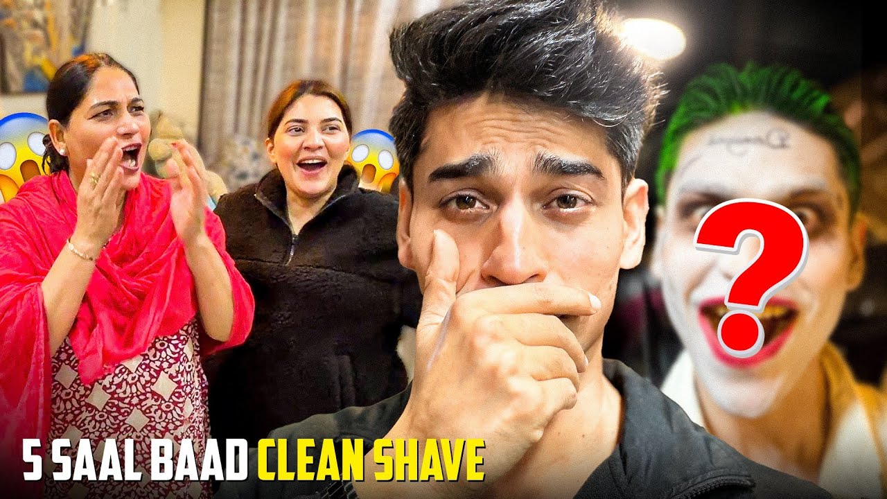 Family Shocking Reaction on My Clean Shave 😂 - VLOG