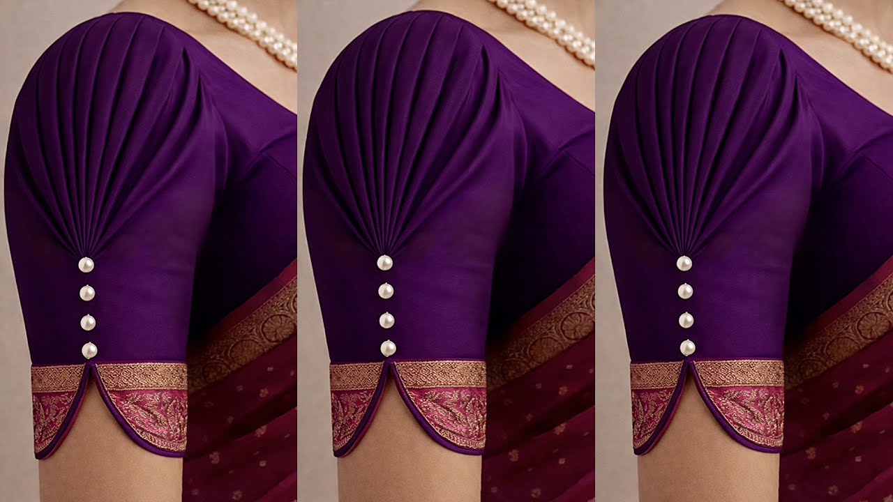 Trending sleeve design cutting and stitching| blouse sleeves design| बाजू का डिजाइन sleeves design|