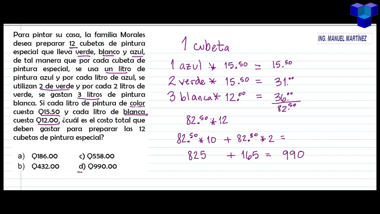 Prueba diagnóstica MINEDUC graduandos, Ejemplos resueltos de matemática parte 3