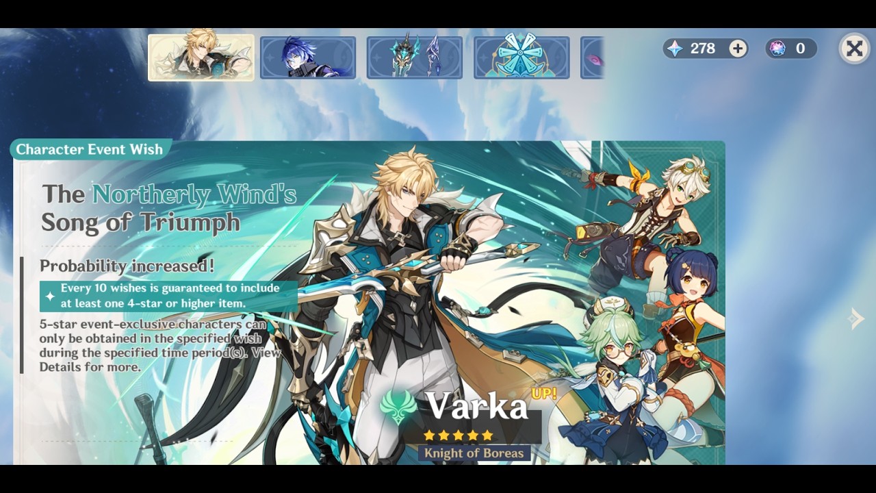 Genshin Impact 6.4 doing dailies day 5