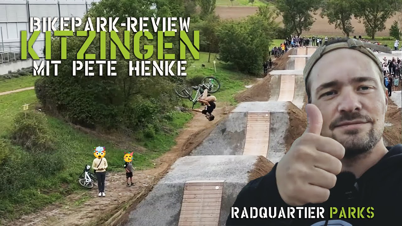 MTB-Pro Peter Henke Review vom Bikepark mit Pumptrack in Kitzingen | RadQuartier Parks