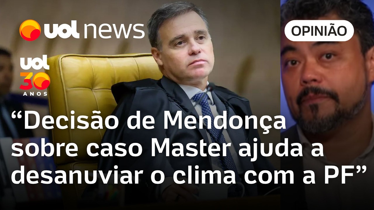 Mendonça não tinha outra alternativa no caso Master e é também dá um recado para a PF, diz Sakamoto