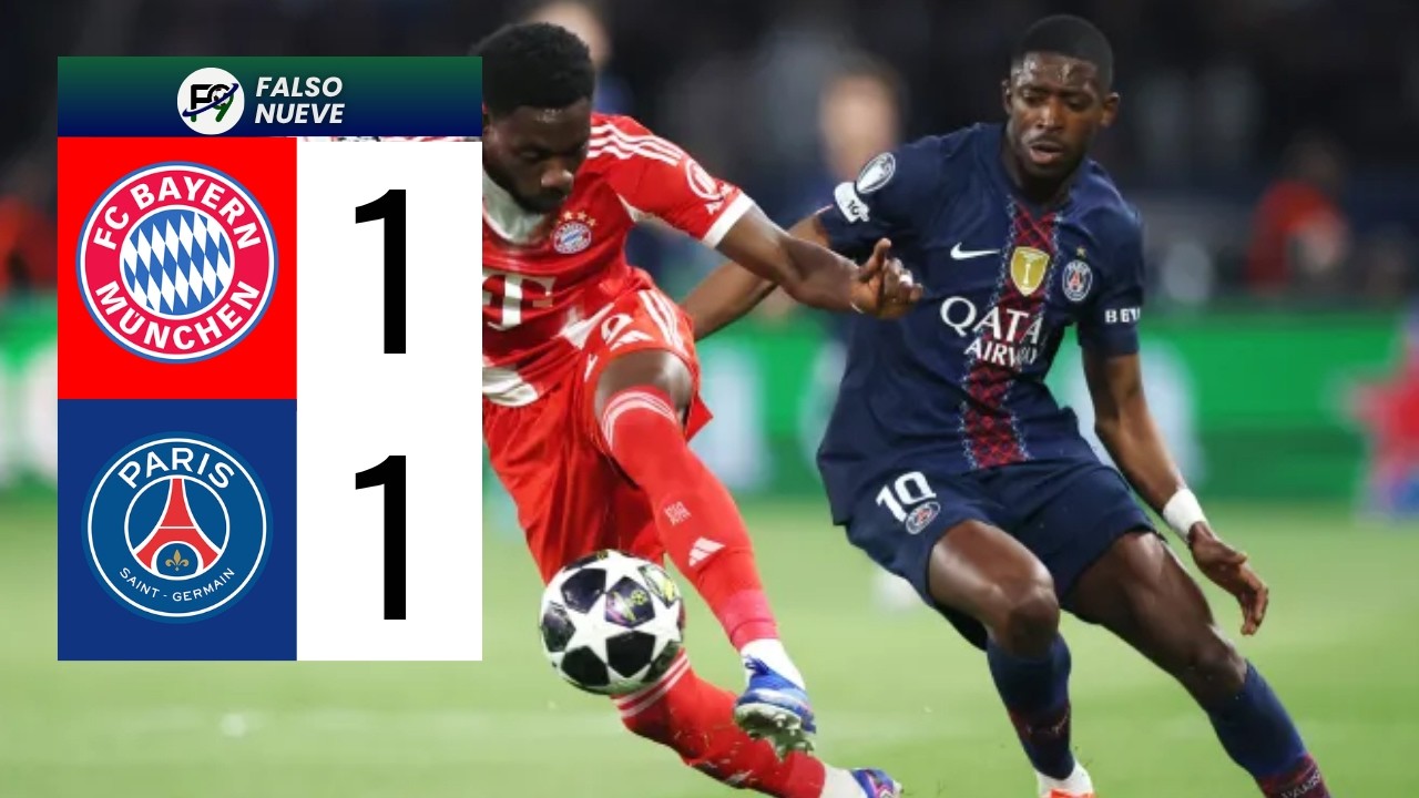 ⚽ BAYERN MUNICH EMPATA 1-1 ANTE PSG POR CHAMPIONS LEAGUE - SEMIFINAL VUELTA🏆