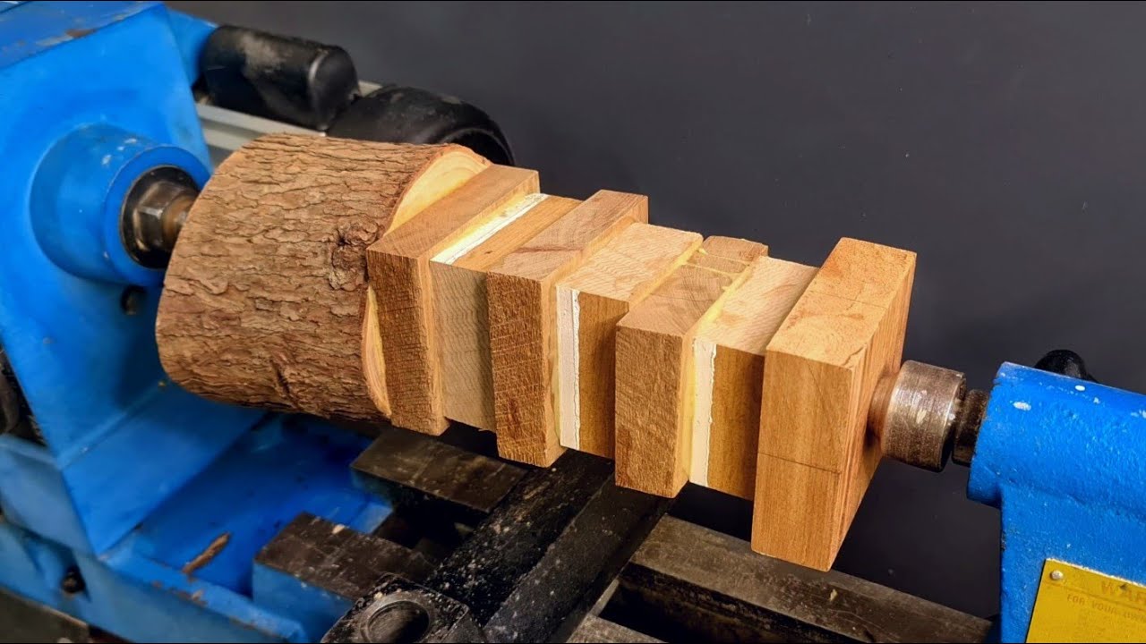 Woodturning - A Lighthouse that lights up