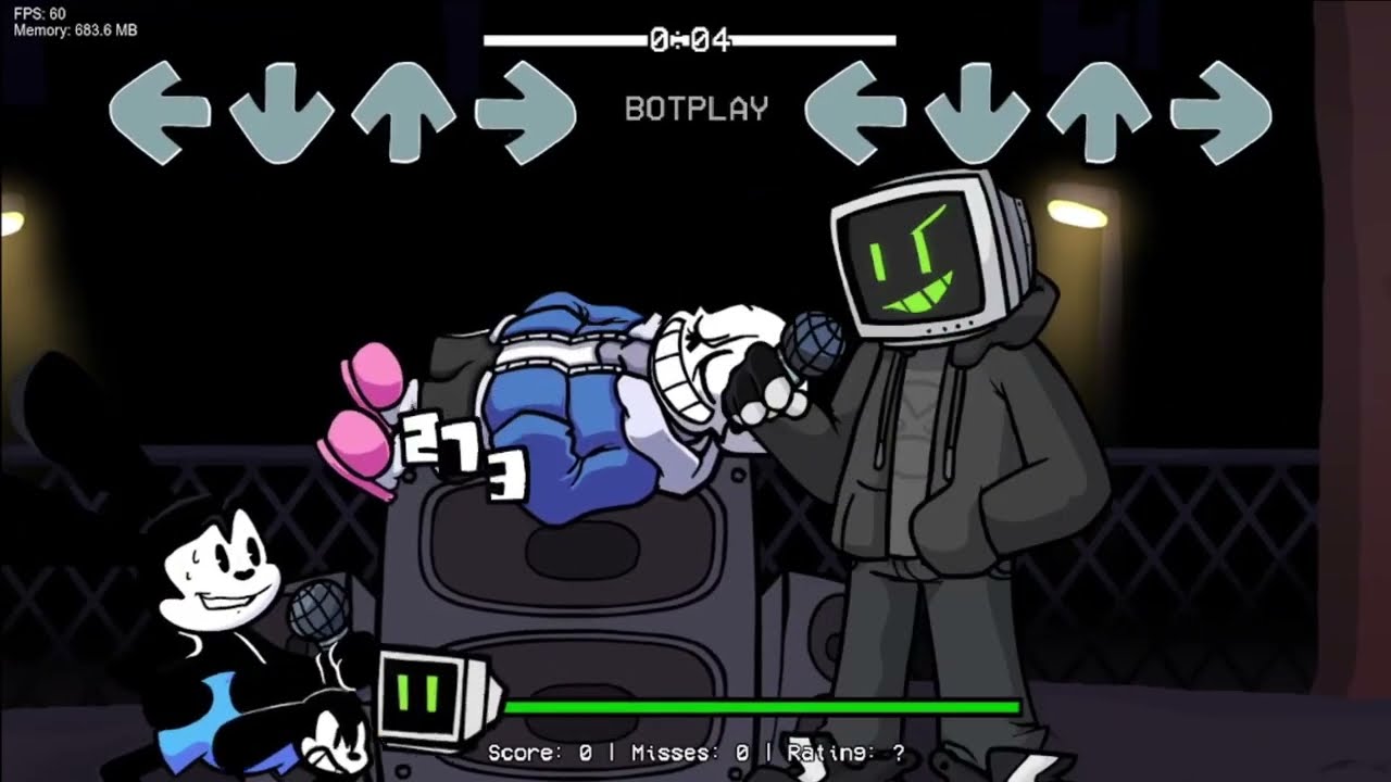 FNF Nerves but Oswald and Cyrix sings it (Game vers)