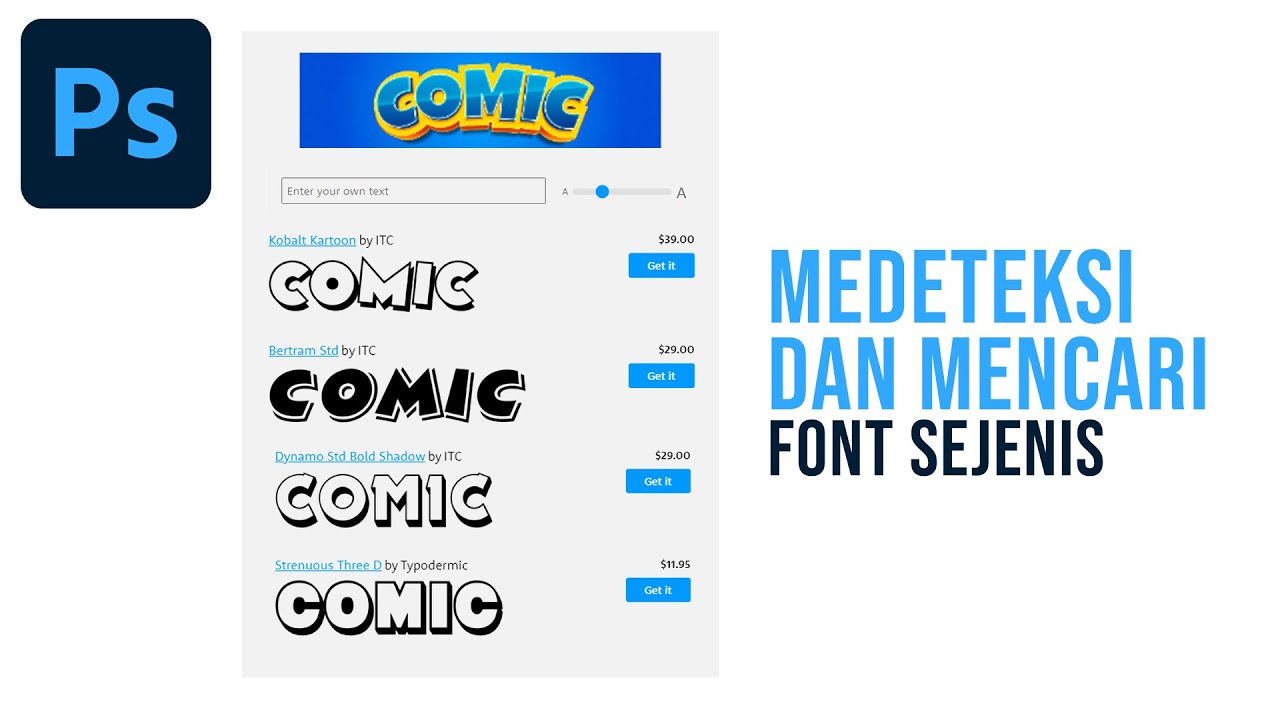 Cara mendeteksi font pada gambar dan menemukan font sejenis - Kupas Tuntas font dalam desain grafis