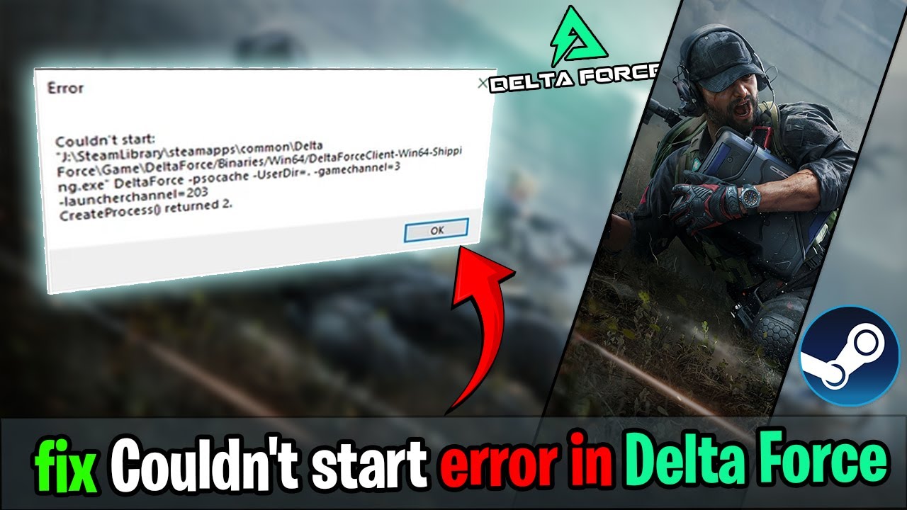 ✅ Fix Delta Force &ldquo;Couldn&rsquo;t Start&rdquo; Error | Not Launching, EXE Missing & Crash Solution (2025 Guide)