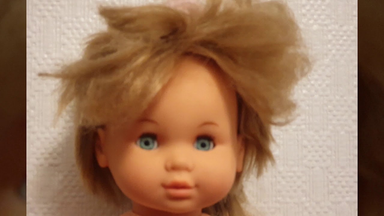 Superbe Poup&eacute;e JESMAR M&egrave;che R&eacute;tractable. Collection. Vintage. TBE 47 cm environ