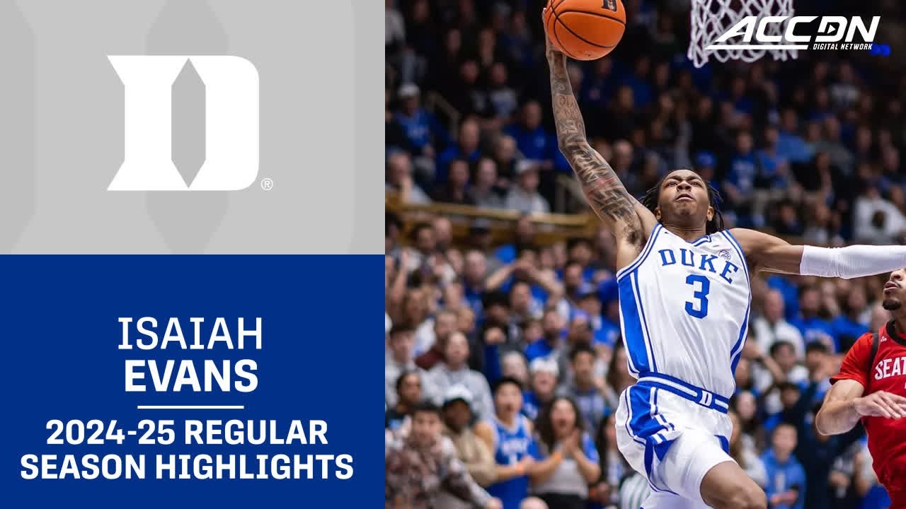 Isaiah Evans 2024-25 Regular Season Highlights | Duke Guard