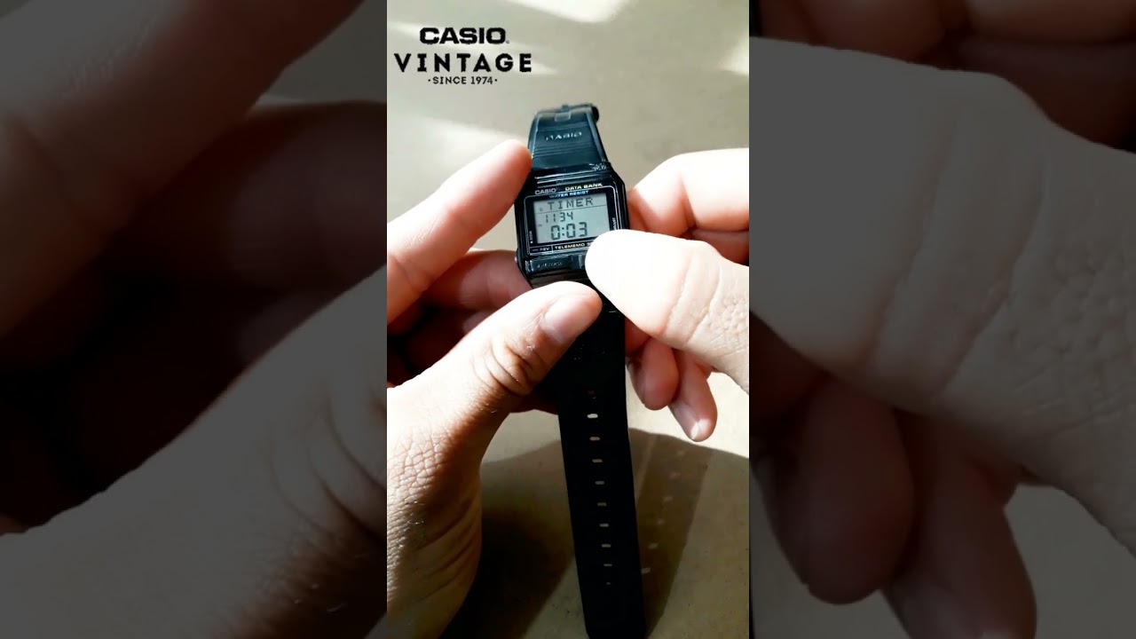 Reseña Casio data bank made in korea modelo DB-31 un reloj vintage de los 80s