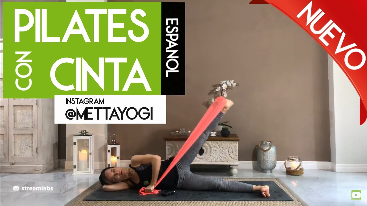 Clase COMPLETA DE PILATES con Cinta (video 2/3). Nivel Intermedio con Marta Garcia de Castro