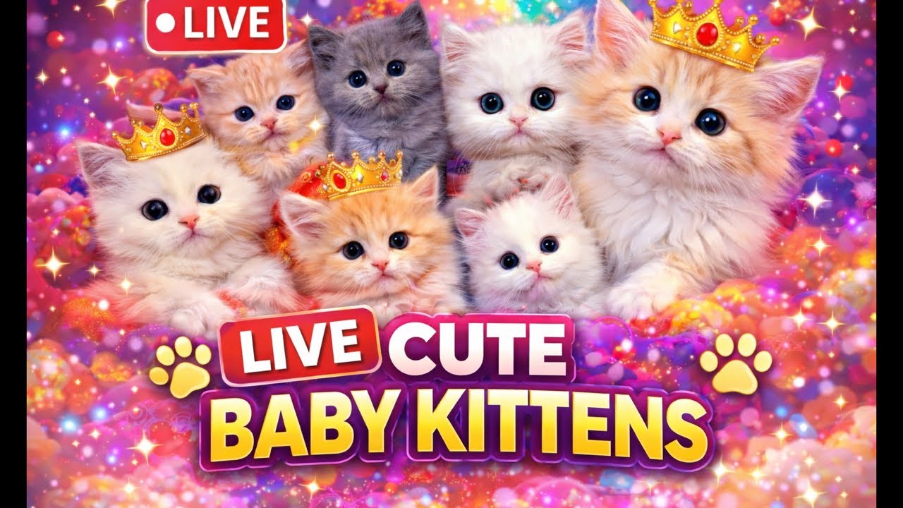 Cute kitten 🐾 Live[212] #cat#ytshorts #trending livestream #live #foryou #viralvideo #youtubeshorts