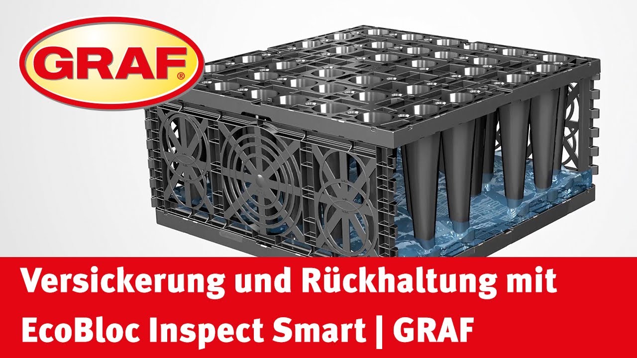 Versickerung und Rückhaltung von Regenwasser mit EcoBloc Inspect Smart | GRAF