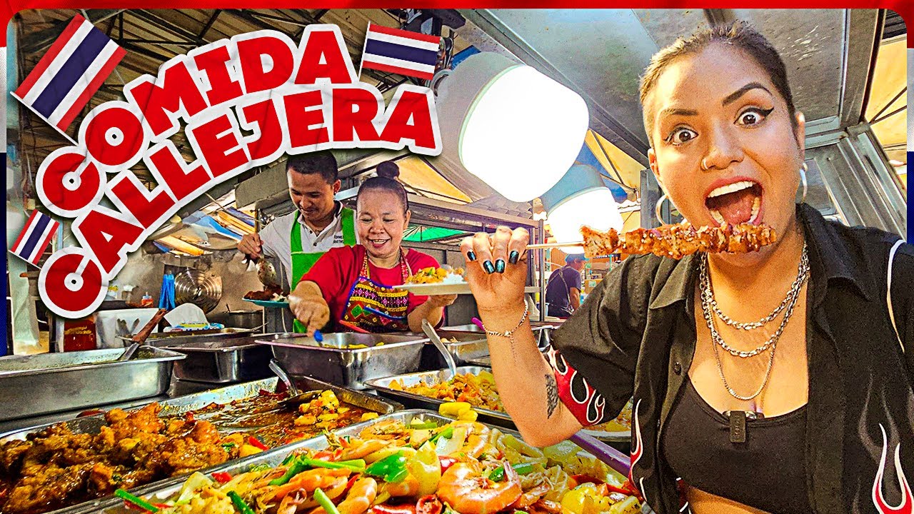 ¡Comiendo en puestos premiados! ⭐ Tour de comida barata en Tailandia - Bangkok