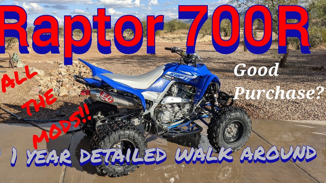 Raptor 700r 1 year ownership review and detailed review of all the modifications.