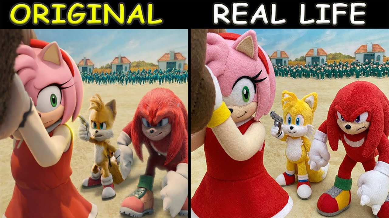 Sonic Team vs AMY Squid Game | The Sonic Tapes Animation | Original vs Plush Toys