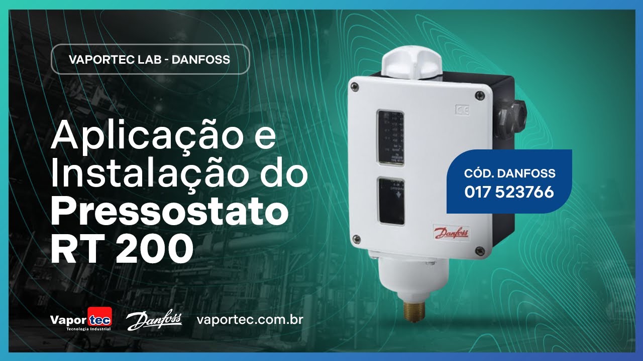 Pressostato RT 200 Danfoss - Código 017-523766